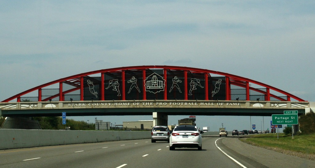 Pro Football Hall of Fame bridge by mittens
