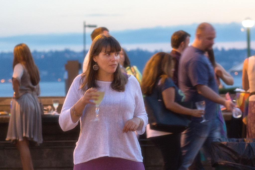 Elizabeth Hunt Attending The Sunset Supper Fundraiser For the Pike Place Market by seattle