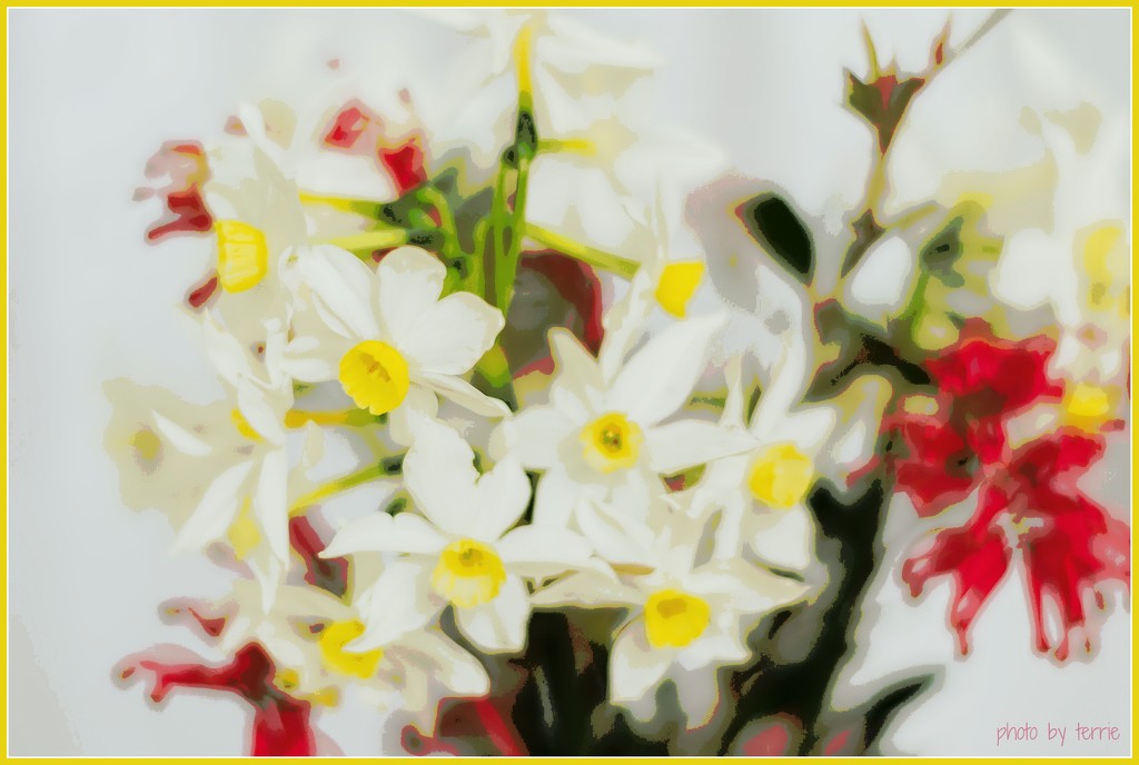 Spring Bouquet (processed into smithereens) by teodw