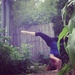 Garden yoga  by annymalla