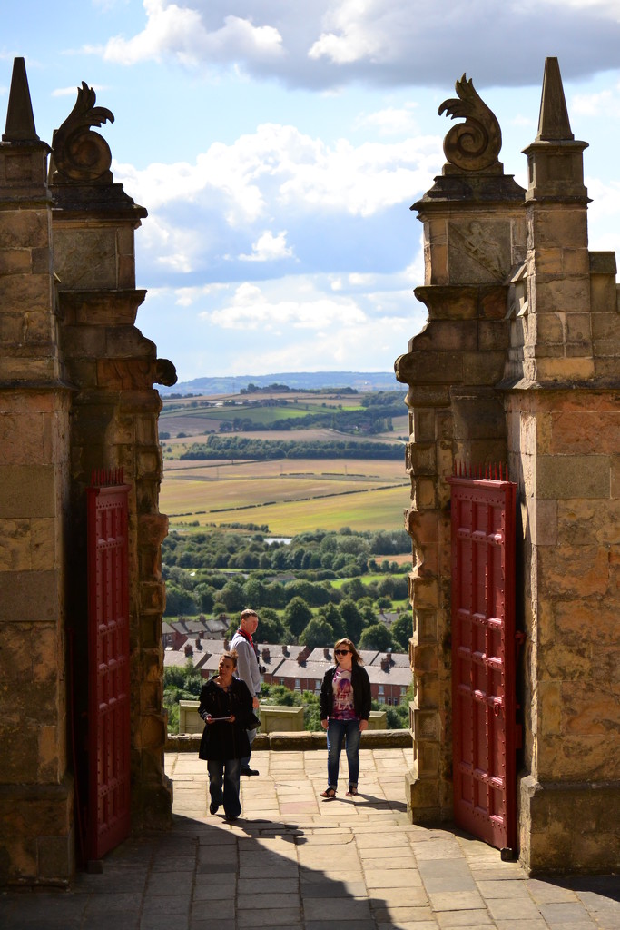 Bolsover Castle, Derbyshire - one of the views beyond the gates by ziggy77