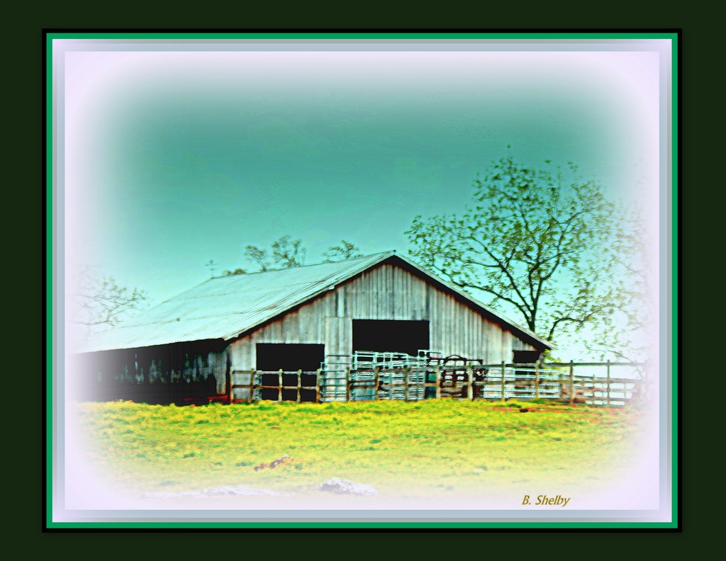 Unpainted barn by vernabeth
