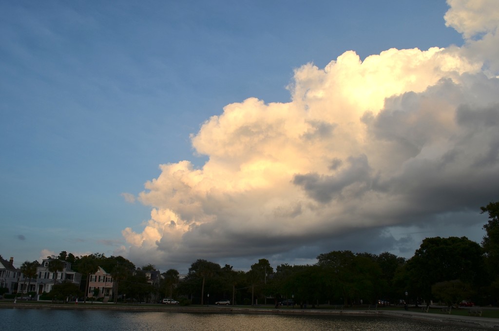 Cloud study, Colonial Lake, Charleston, SC by congaree