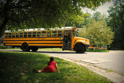 26th Aug 2014 - Amanda's World Leaving on School Bus  