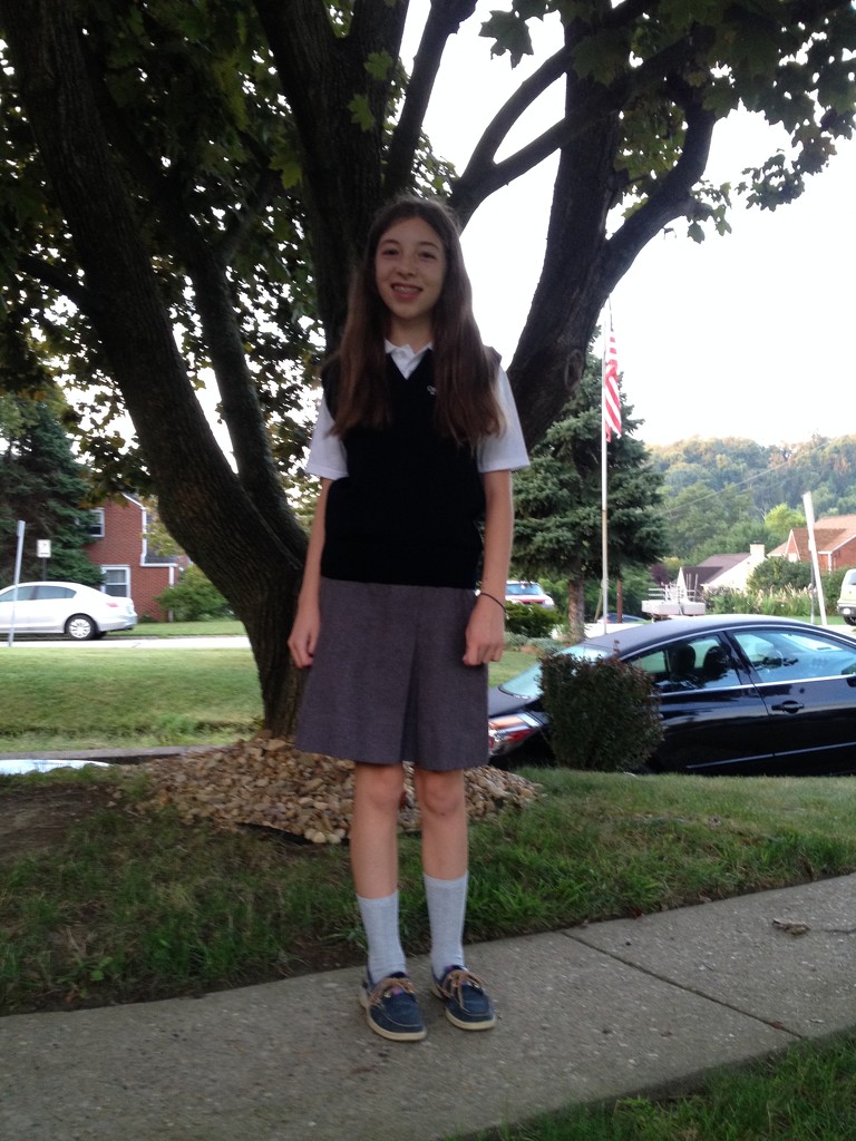 Kara's first day of High School by graceratliff