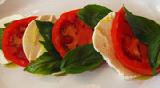 25th Aug 2014 - Tomatoes, Basil, and Fresh Mozzerella 