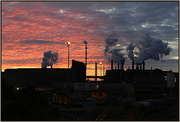 28th Aug 2014 - Steel mill at sunset