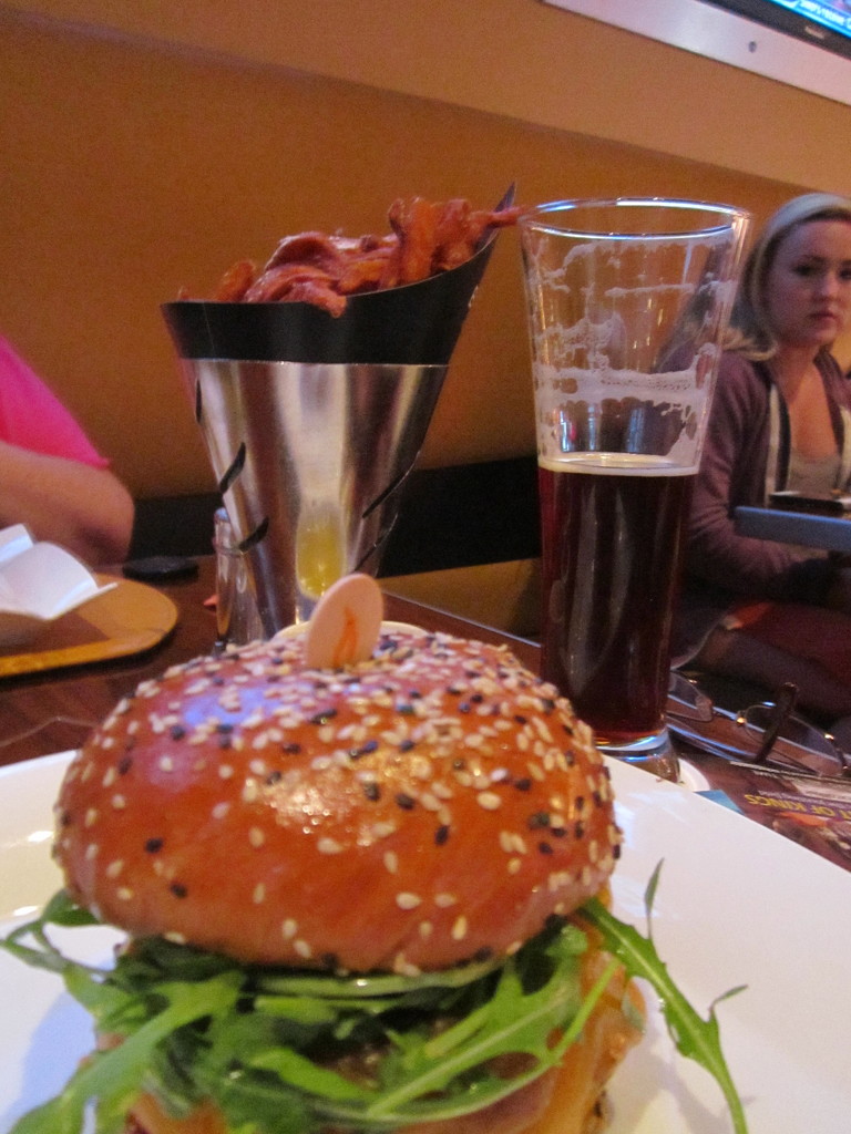 Burger, fries and a beer! by pamelaf