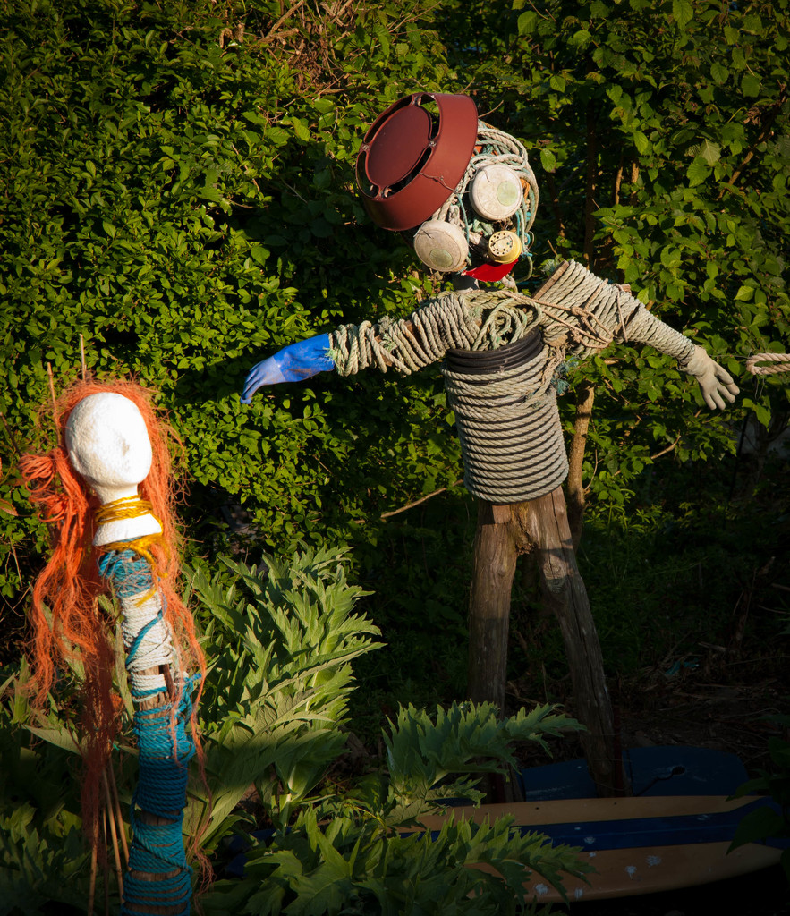 Surfing scarecrow by tracybeautychick