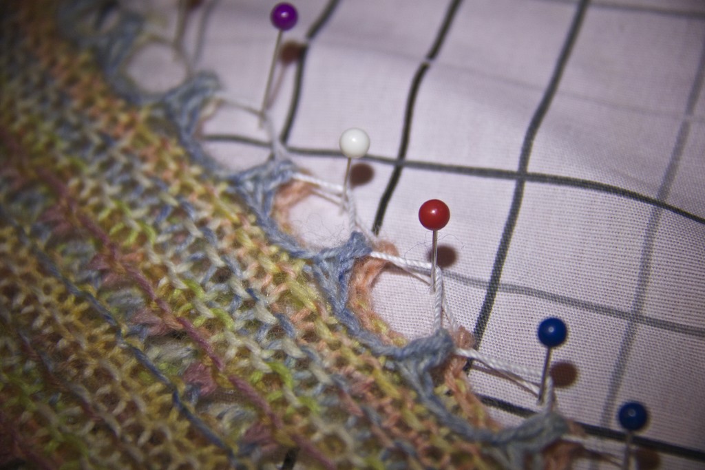 Blocking the picot edging by randystreat