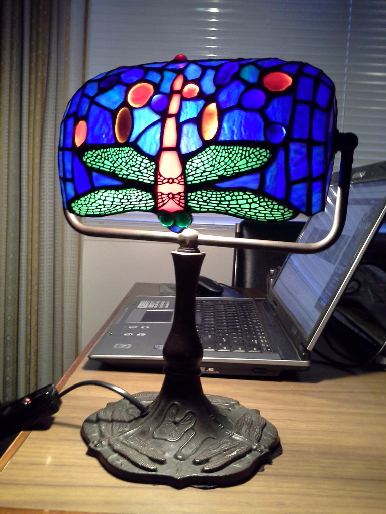 Beautiful Dragonfly Lamp by loey5150