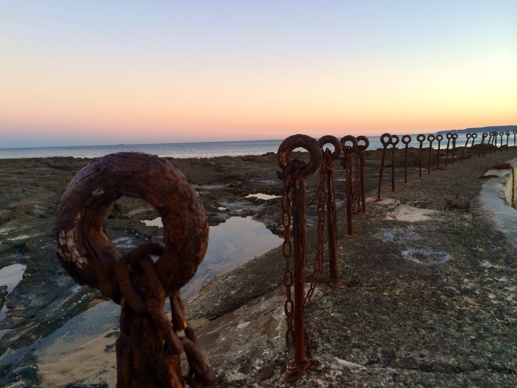 Newcastle sunset at the baths by pusspup