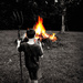 Pitchfork Wielding Bonfire Guardian by alophoto