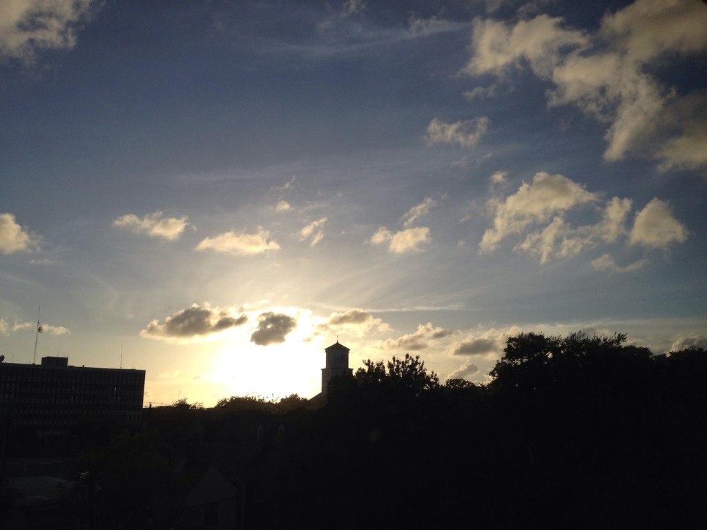 Late afternoon skies over downtown Charleston, SC by congaree