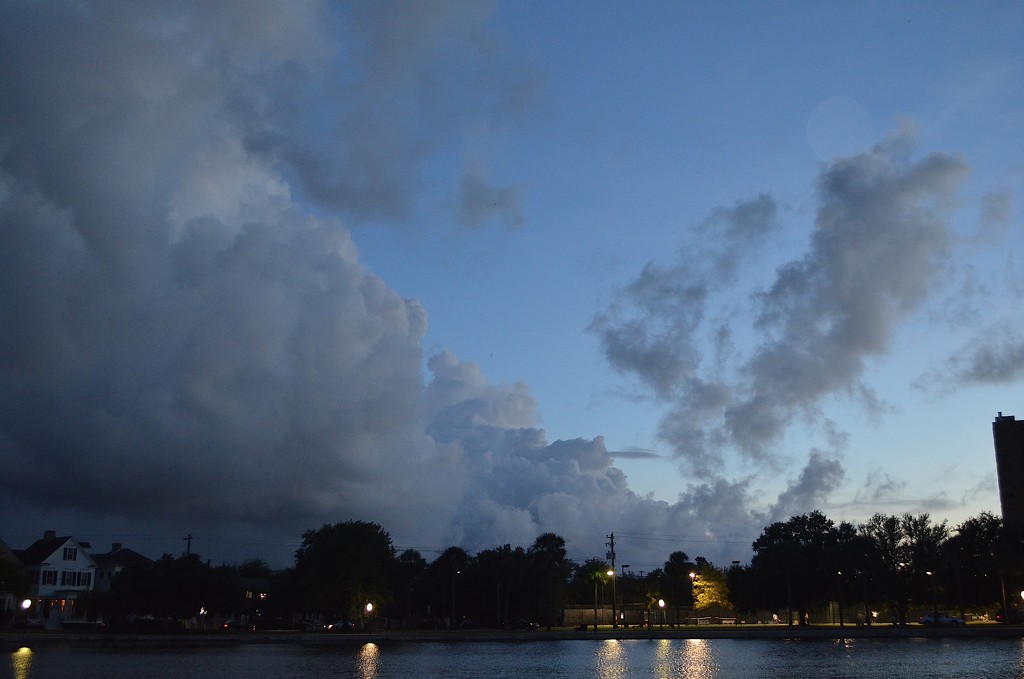 Colonial Lake near sunset, Charleston, SC by congaree