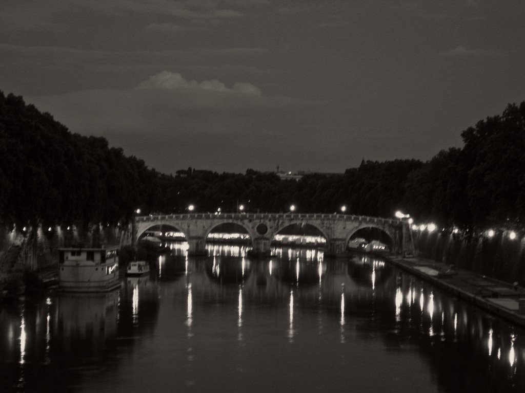 Bridge across the Tiber by brigette