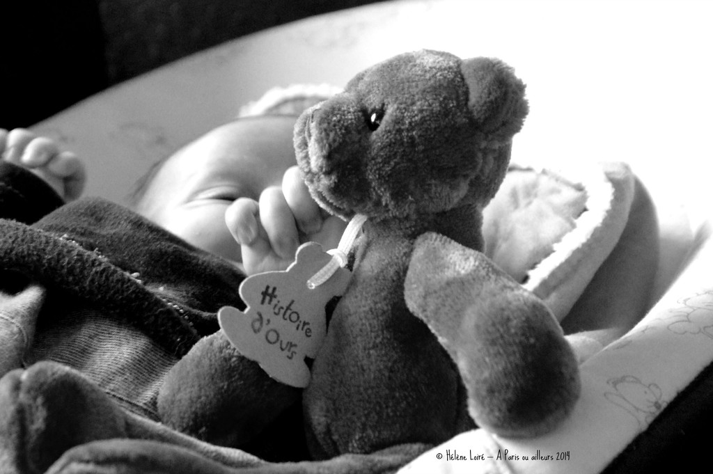 teddy bear for the 10 days old boy by parisouailleurs