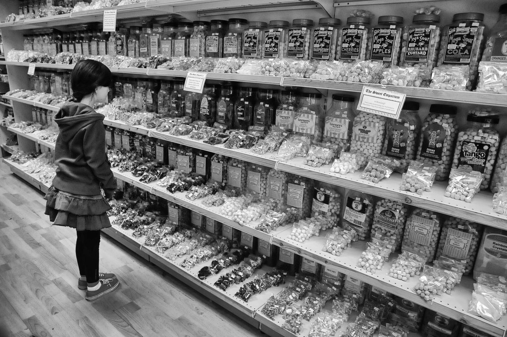 Kid in a sweetshop by seanoneill