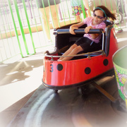 10th Sep 2014 - Laughing on the Ladybug Coaster