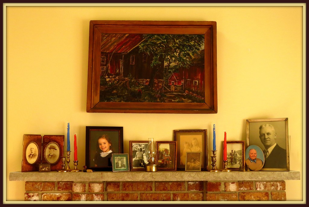 Pictures on the Mantle by olivetreeann