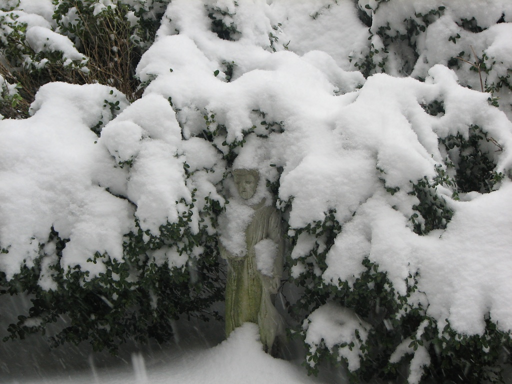 Saint Francis in the snow by allie912