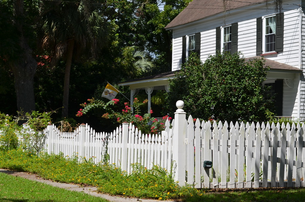 Picket fence, McClellanville, SC by congaree