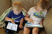 16th Sep 2014 - Brothers with an Ipad!