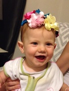16th Sep 2014 - Pretty girl, wearing all her hair bows at once ;)
