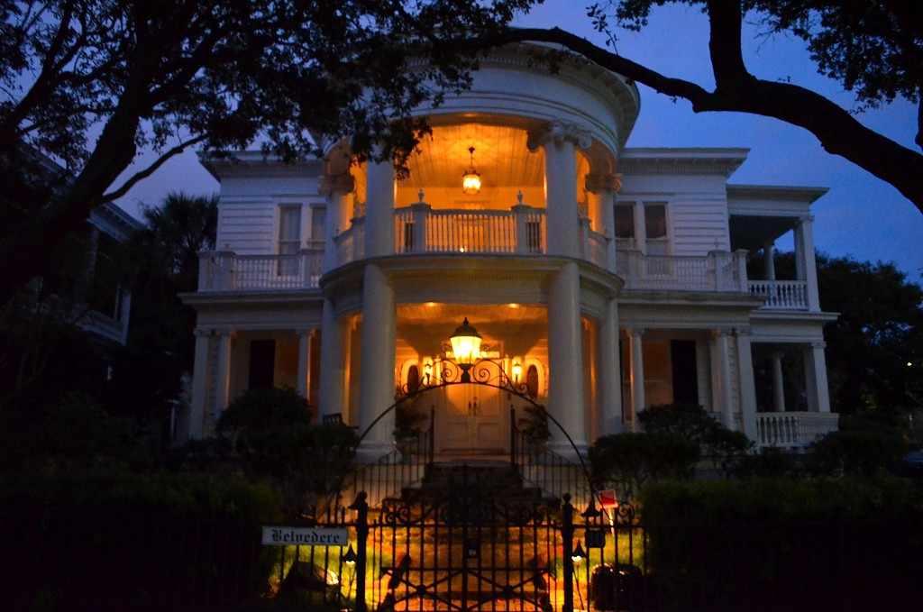 Mansion on Colonial Lake, early evening, Charleston, SC by congaree