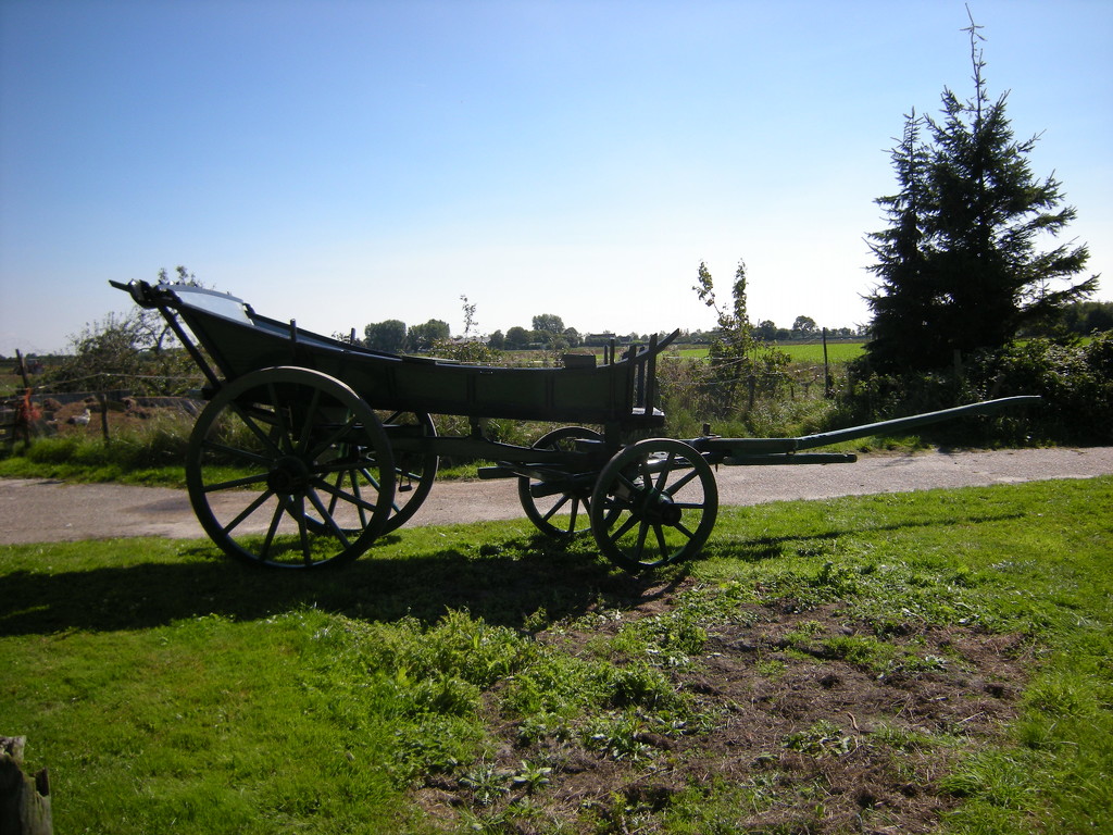 An old farmers cart by pyrrhula