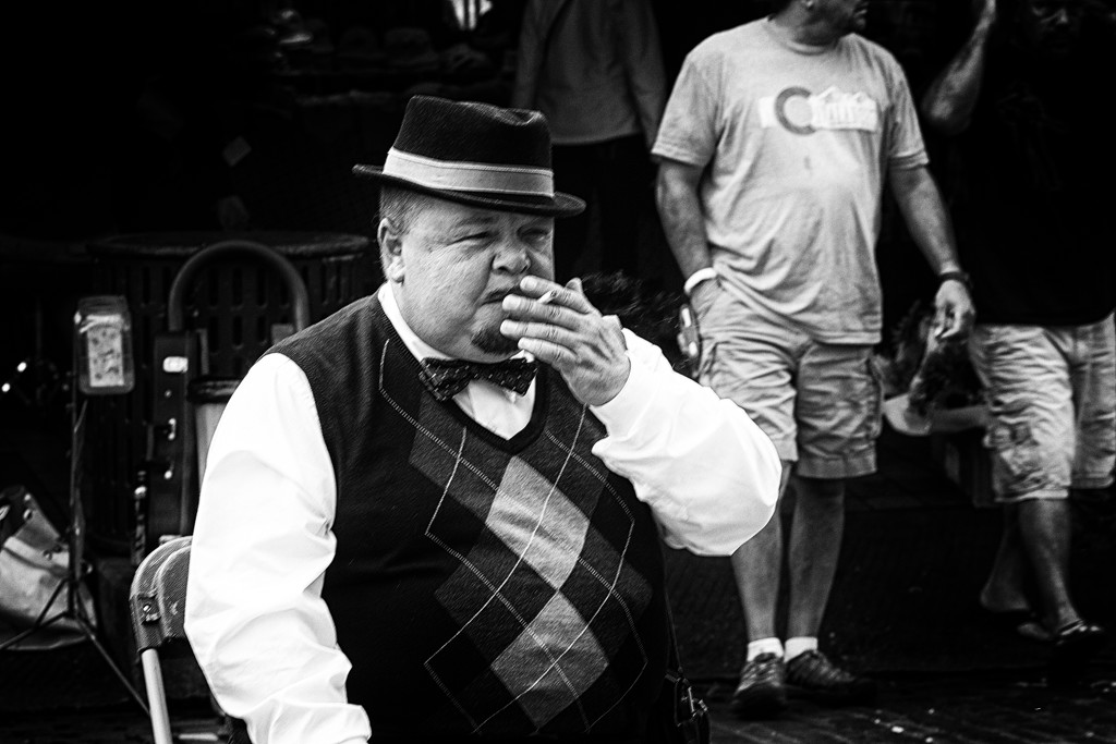 Howlin' Hobbit Takes A Break From Busking At Pike Place Market by seattle