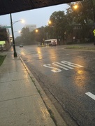 5th Sep 2014 - Waiting for the bus in the rain, in the rain