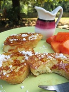 18th Sep 2014 - French toast and papaya