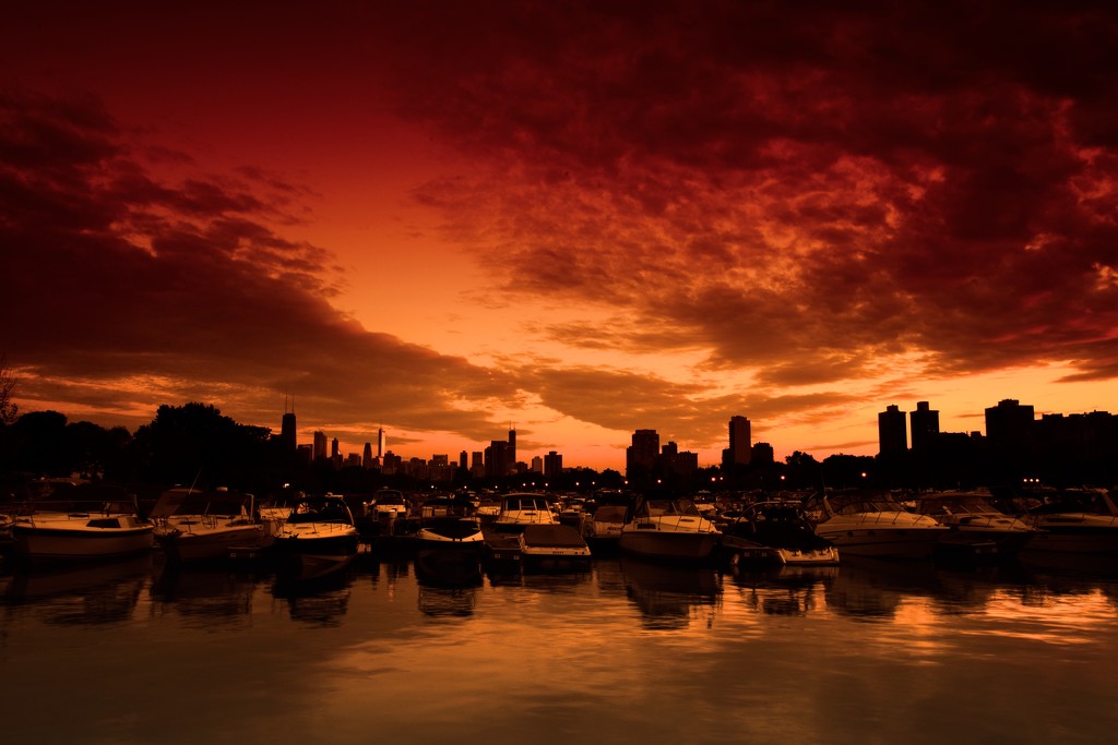 Red Sky at Night, Sailors Delight by taffy