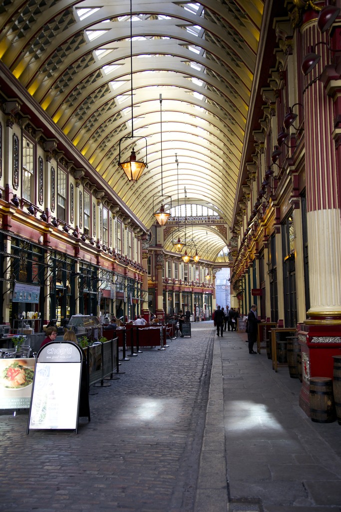 Before the lunch hour rush, Leadenhall Market by padlock