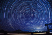 28th Sep 2014 - Star trails and car light trails at Lake Mary
