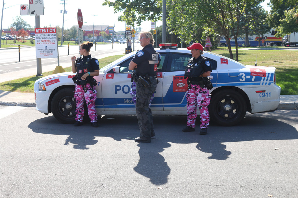 Our Police Officers dressed in protest camouflage watching over  safety. by hellie
