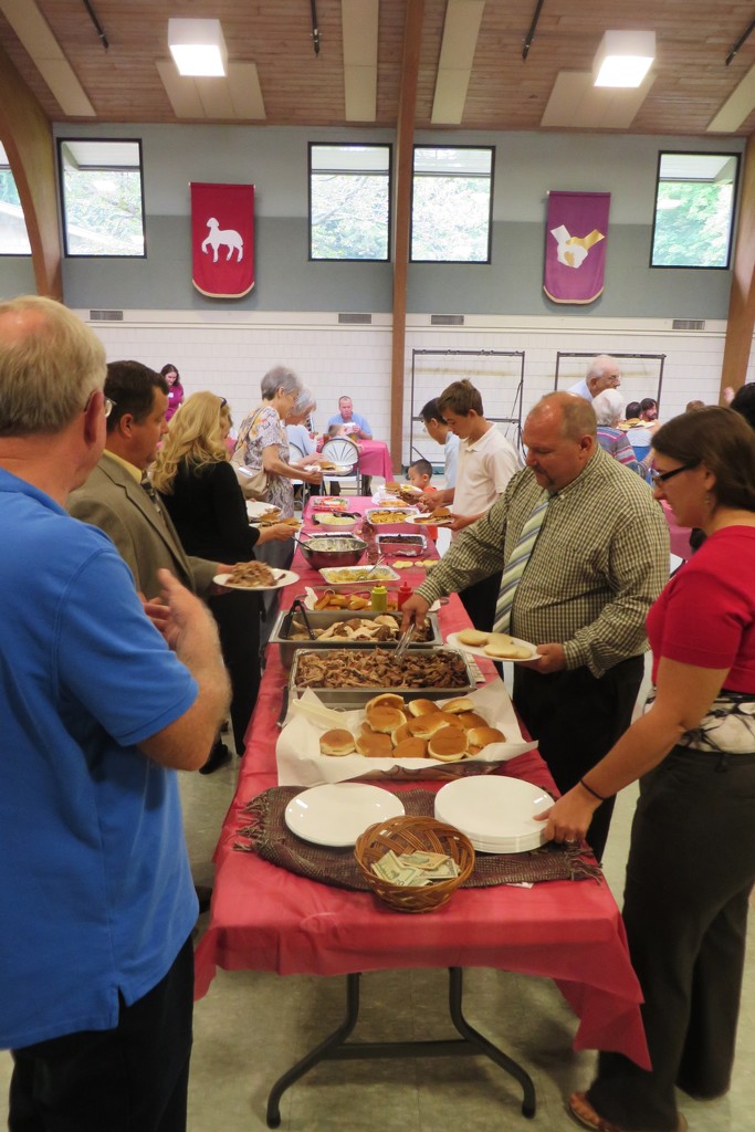 BBQ at church by margonaut