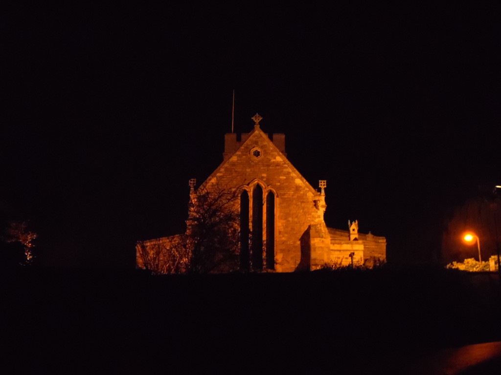 Earls Barton Church at Midnight by dragey74