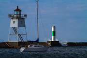 5th Oct 2014 - Grand Marais Harbor Light house and Channel Marker