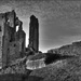 Corfe Castle at dusk by judithdeacon