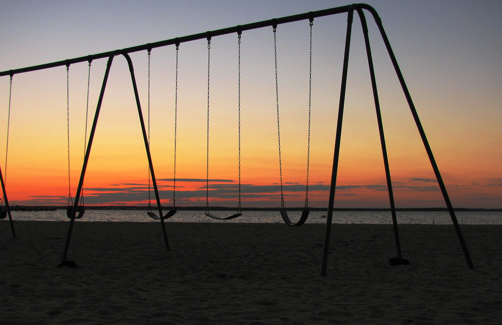 Swings and the Sunset by april16