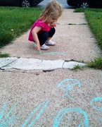 7th Oct 2014 - Sidewalk chalk