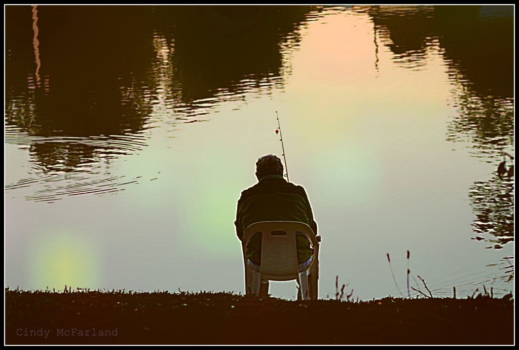 Late evening fisherman by cindymc