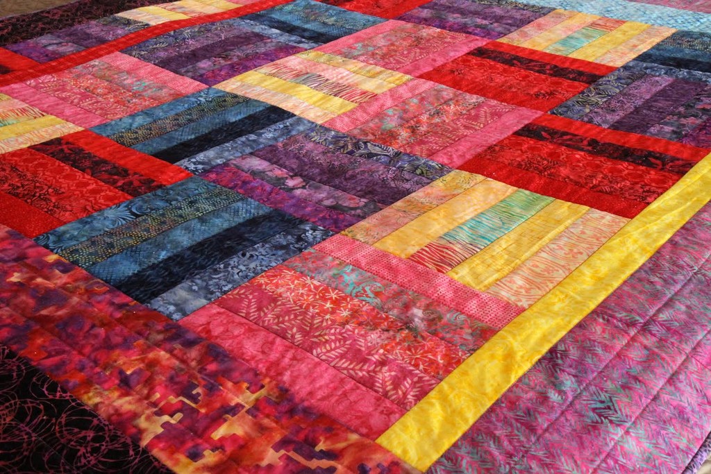 "Urban Fences" Quilt Finished by whiteswan