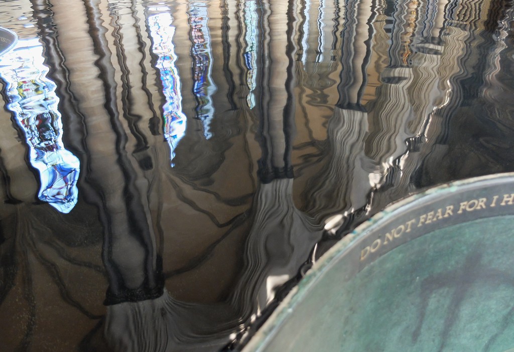 rippled reflections in the font   by quietpurplehaze