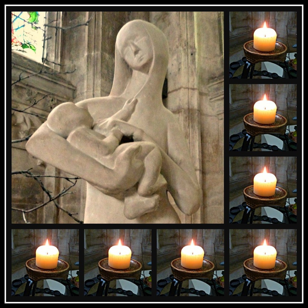 October word. Candle. Mother and Child by wendyfrost