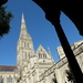 Salisbury cathedral:  the spire from the cloisters by quietpurplehaze