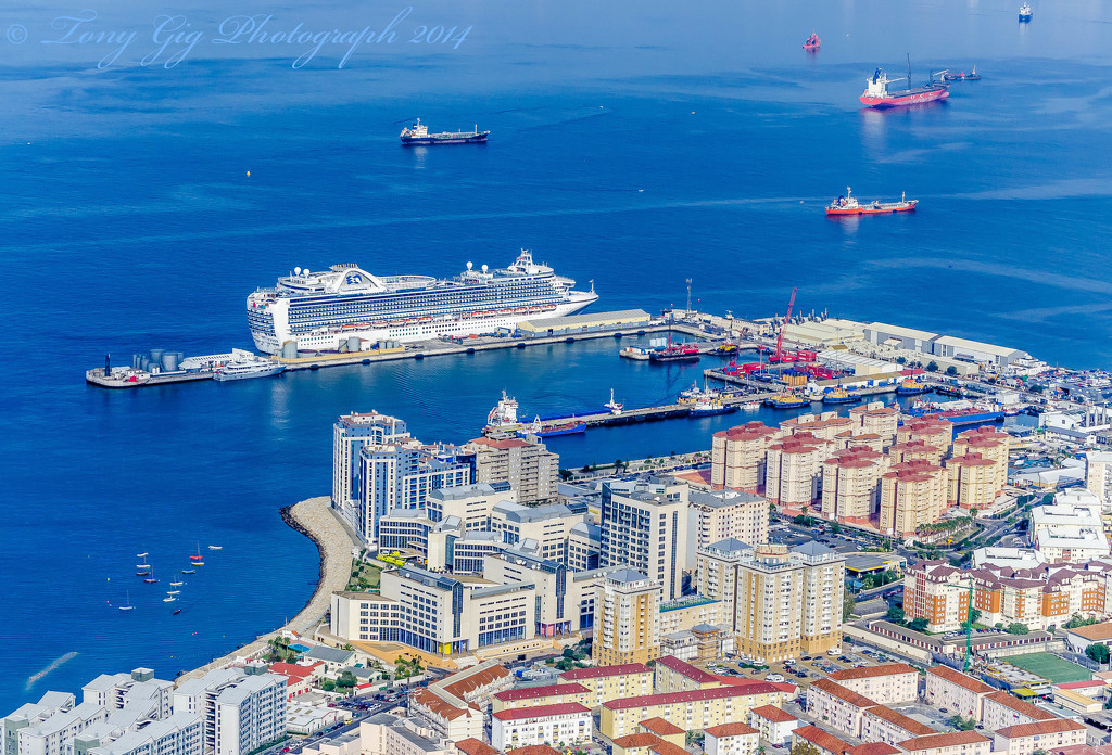 Looking Down From The Rock of Gibraltar  by tonygig