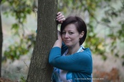 30th Oct 2014 - Woman leaning on a tree